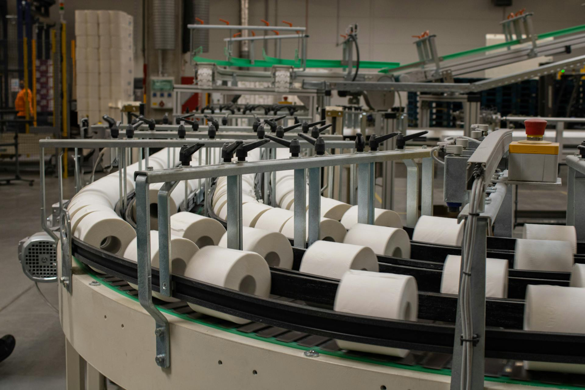 Toilet paper manufacturing plant.