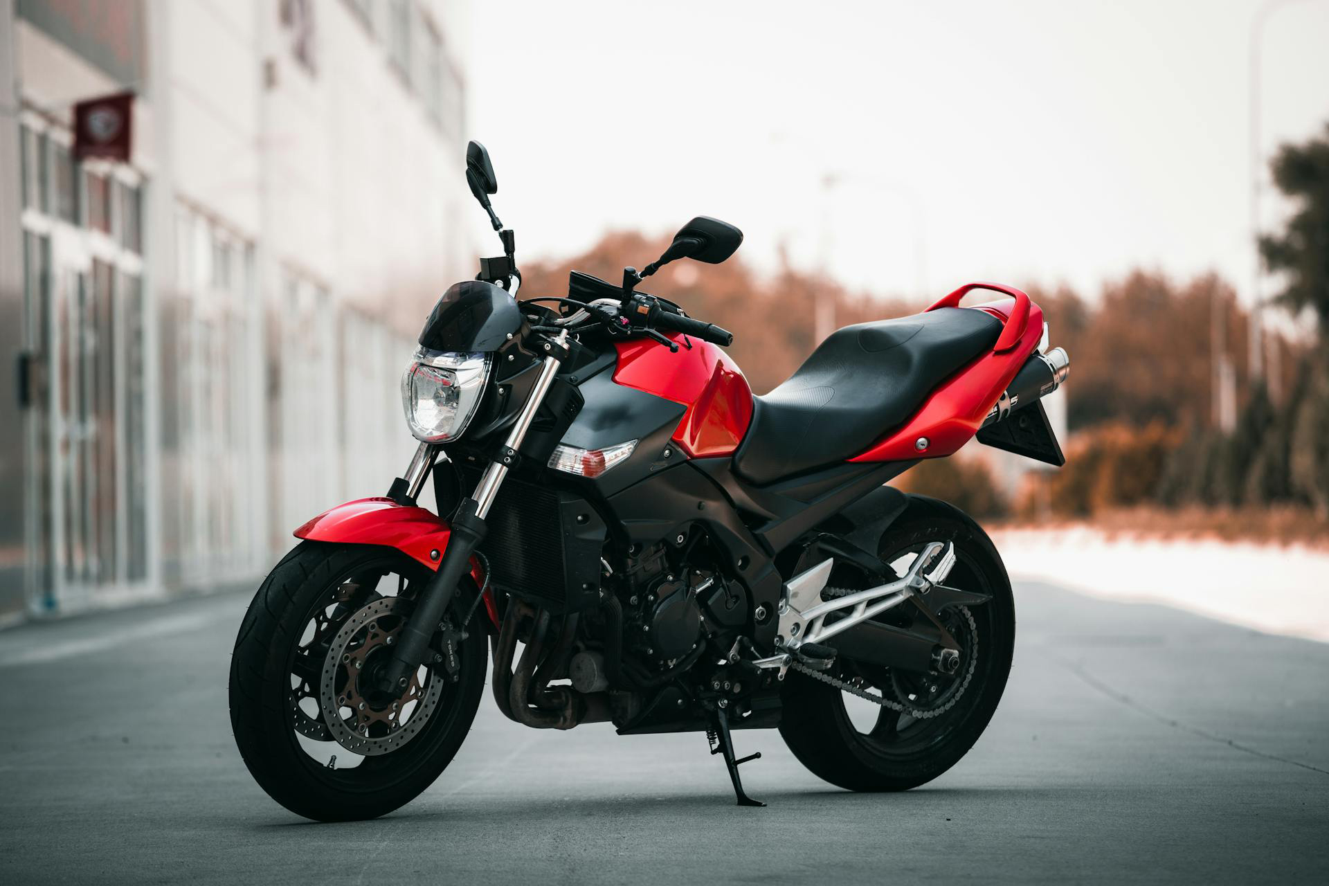 Red motorcycle